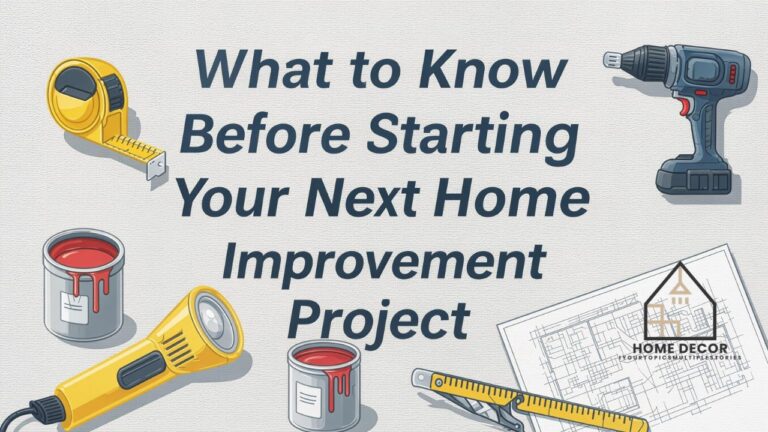 What to Know Before Starting Your Next Home Improvement Project