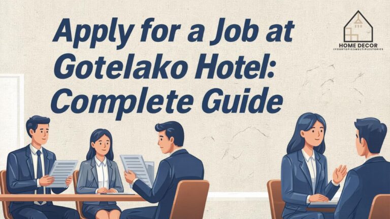 Apply for a Job at Gotelako Hotel