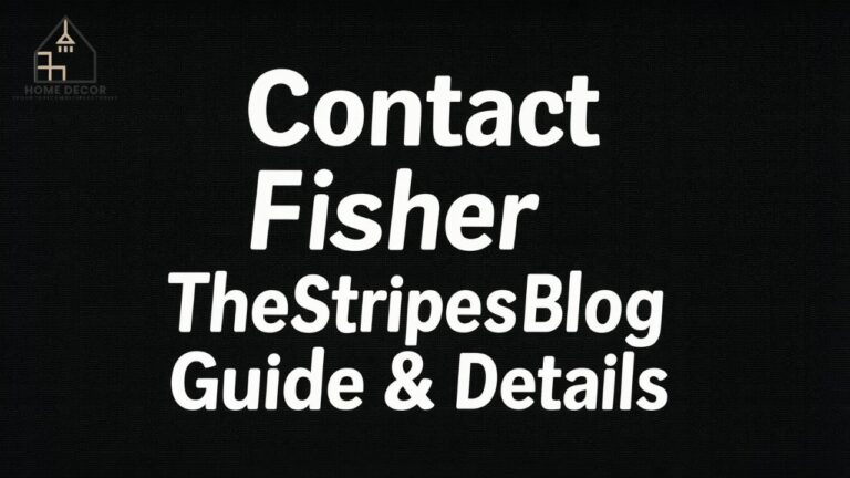 Contact Fisher TheStripesBlog