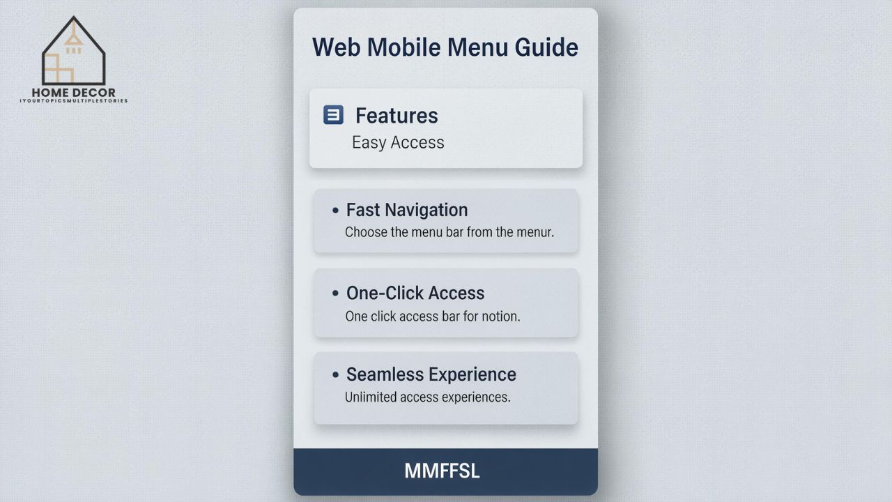 MMFSL Web Mobile Menu