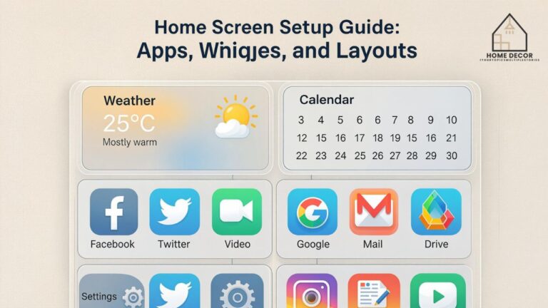 Home Screen Setup